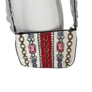 Brighton Glitter & Go Pouch Cross Body Bag Tassel Brand New Zipper Closure